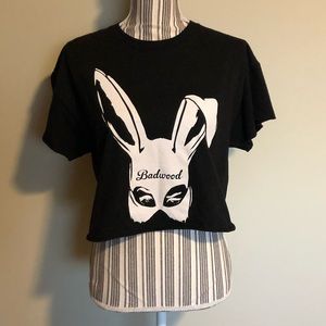 Badwood Cropped Bad Bunny Tee